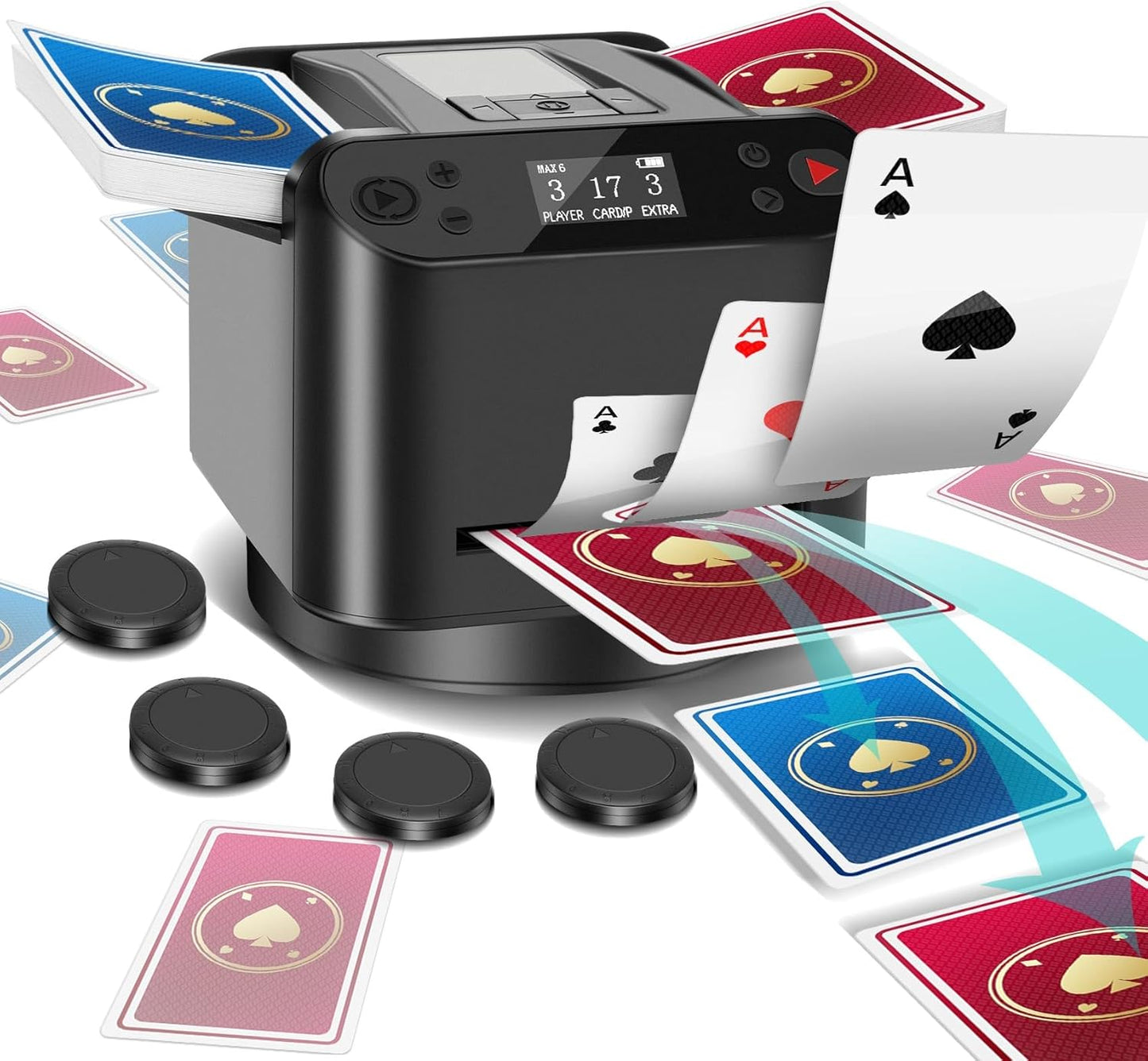 Automatic Card Shuffler and Dealer
