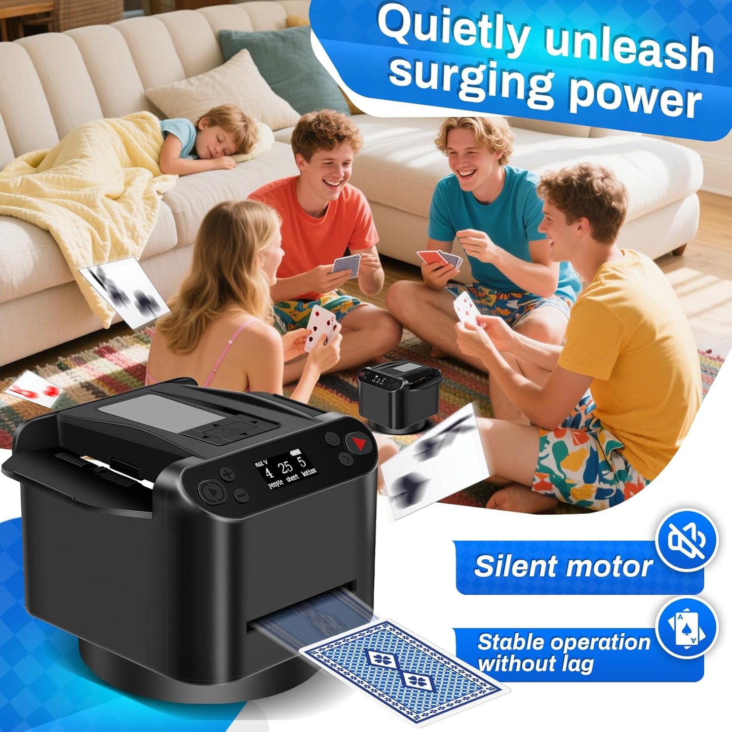 Automatic Card Shuffler and Dealer