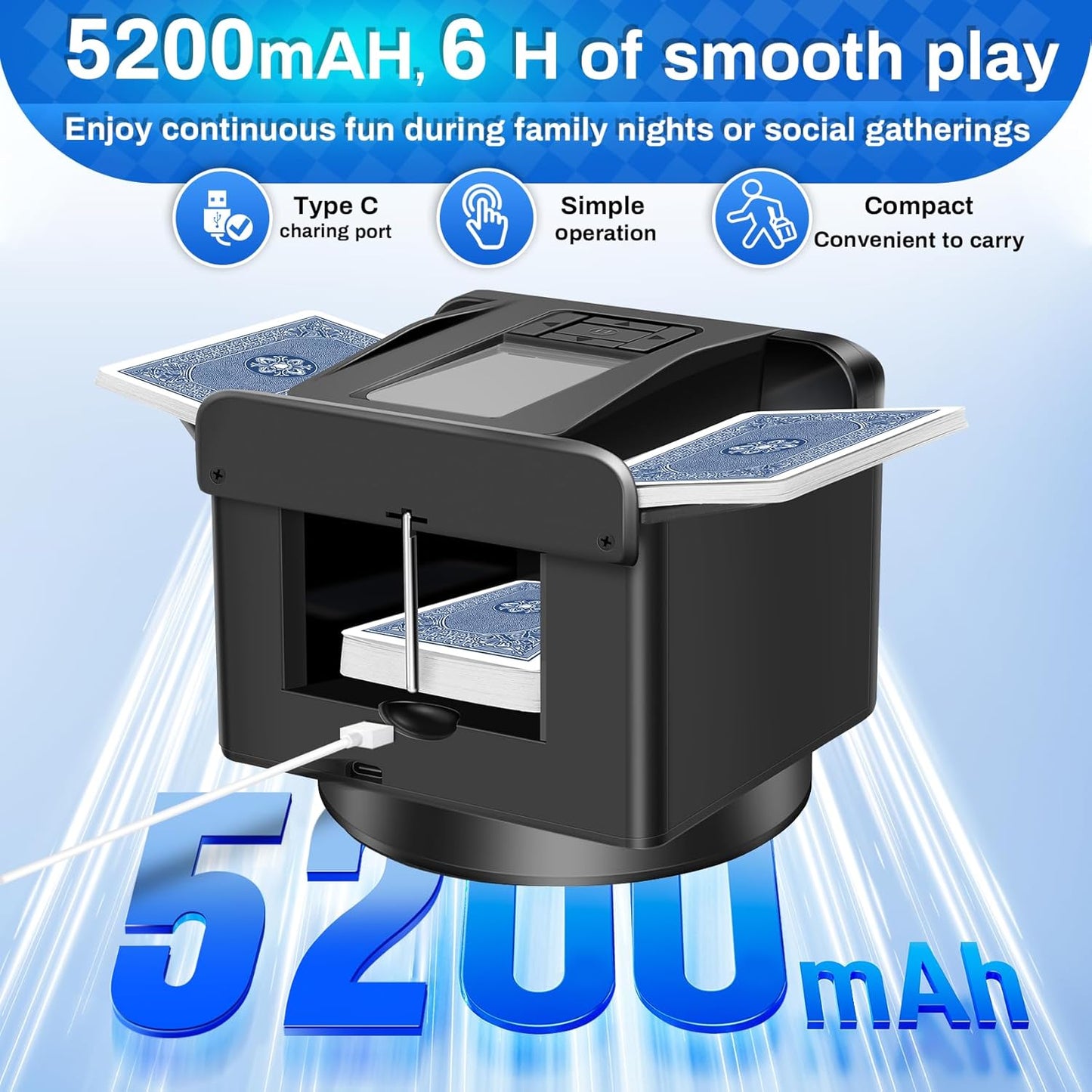 Automatic Card Shuffler and Dealer